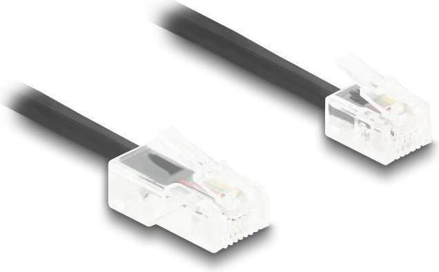 Actual product image Delock Telephone cable / spiral cable RJ11 plug to RJ45 plug