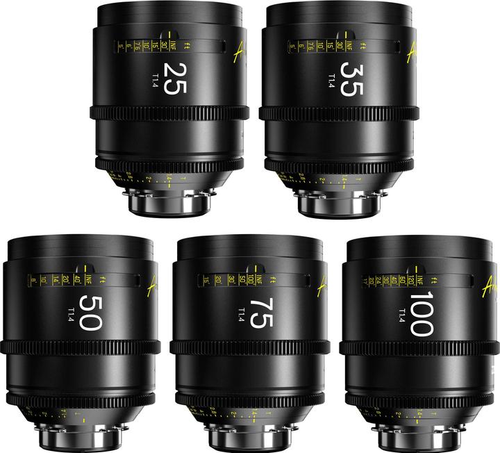 Image du produit Dzofilm Arles 25/35/50/75/100mm FF/VV Prime Cine Lens (PL mount,meter) (Monture L)