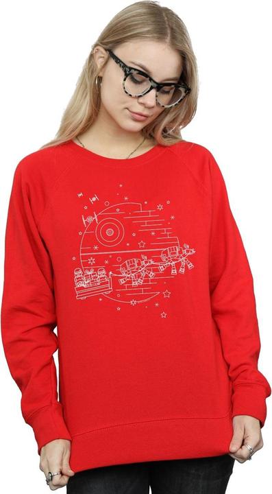 Actual product image Star Wars Womens/Ladies Death Star Sleigh Sweatshirt (L)