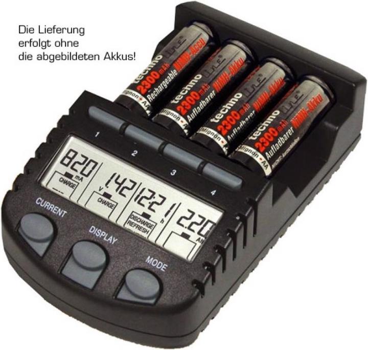 Image du produit AccuCell 4x Sanyo Eneloop XX HR-3UWX 2500mA, chargeur rapide écran LCD (4 pcs, AA, 3000 mAh, Piles rechargeables + chargeur)