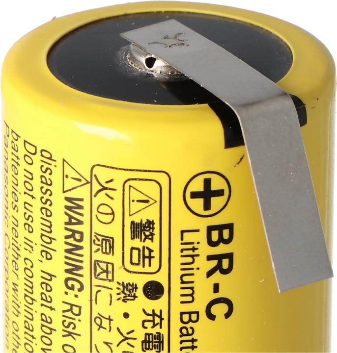 Produktbild Panasonic Akku BR-C Lithium Batterie Baby mit Lötfahnen in U-Form (1 Stk., Gerätespezifisch, 5000 mAh)