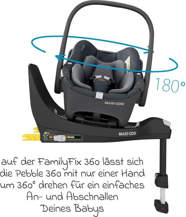 Produktbild Maxi-Cosi Babyschalen 3in1 Babyschale & Reboarder-Set FamilyFix (Reboarder, Babyschale, ECE R129/i-Size Norm)