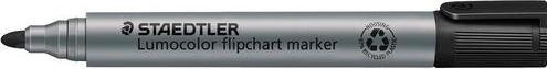 Productafbeelding Staedtler Flipchart marker met ronde punt, zwart (Grijs, Zwart, 2 mm, 10 x)