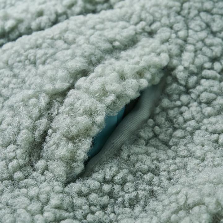 Actual product image VidaXL Children's hooded jacket teddy faux fur mint green (128)
