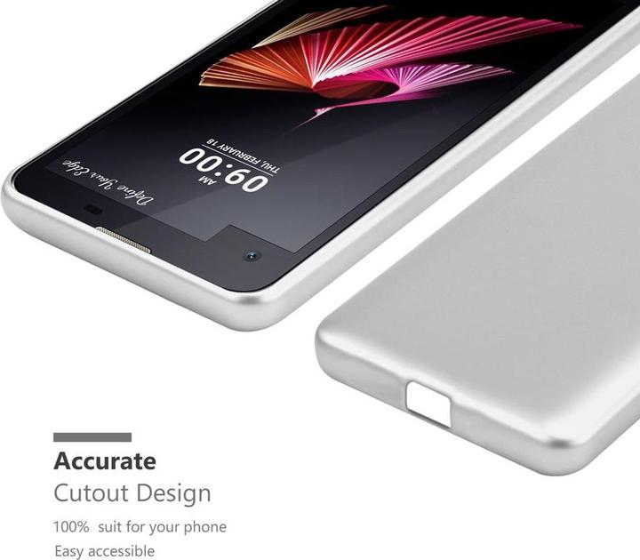 Actual product image Cadorabo TPU Matt Metallic Cover (LG X Screen)