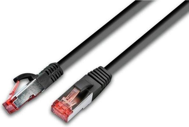 Wirewin Patchkabel: S/FTP, 0.25m, schwarz (S/FTP, CAT6a, 0.25 m)