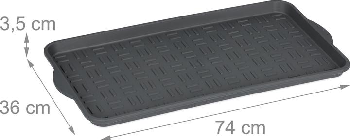 Actual product image Relaxdays Schuhabtropfschale (74 x 36 x 3.5 cm)