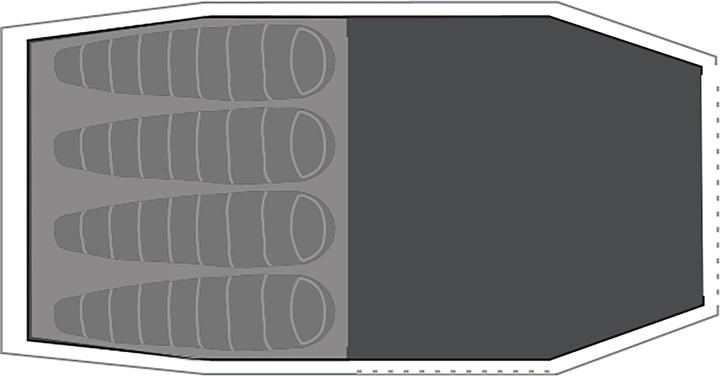 Actual product image Robens Footprint Cima Versa 4