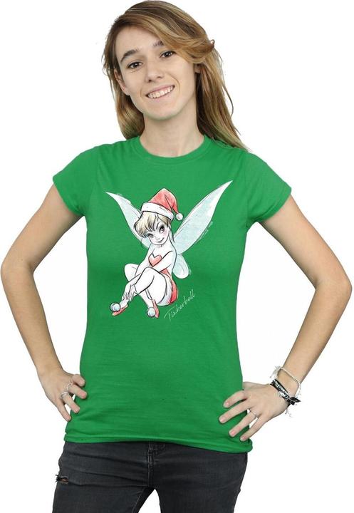 Immagine prodotto Disney Tinkerbell Christmas Fairy Maglietta Donna (XXL)