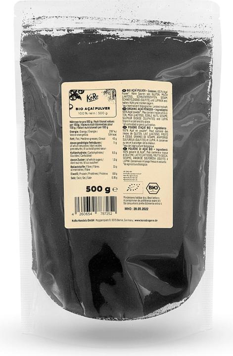 Actual product image KoRo 100% reines Bio Açai Pulver (500g Beutel) (500 g)