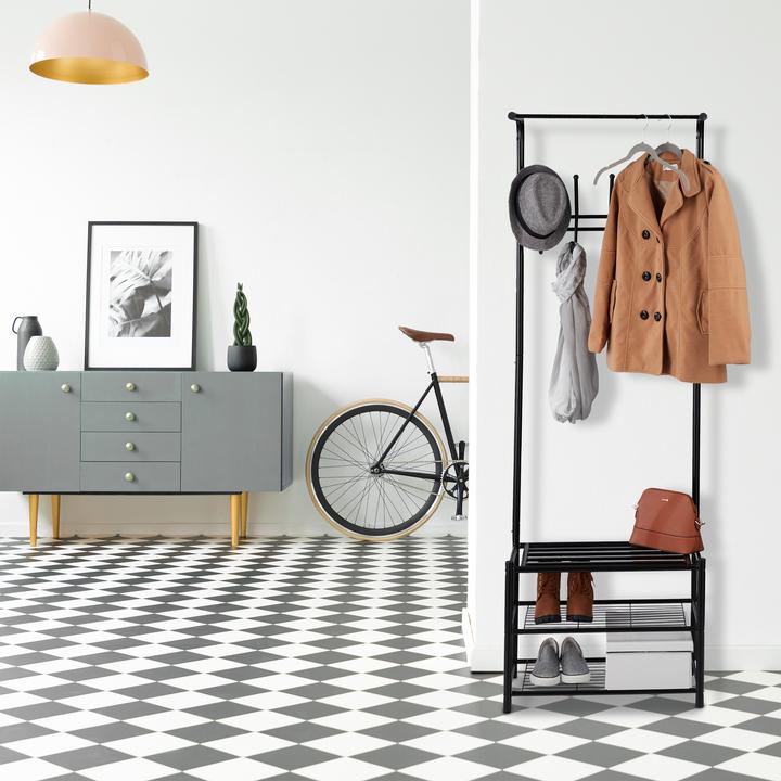 Actual product image Relaxdays Mixed Material Coat Stand