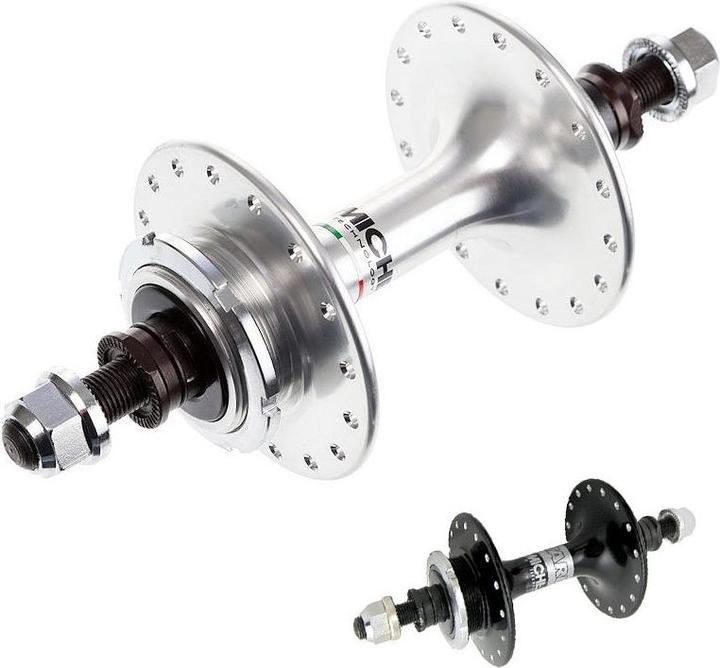 Actual product image Miche Primato Pista High Flange Hubs Rear Fixed (Black/32H) (Disc brake Center lock)