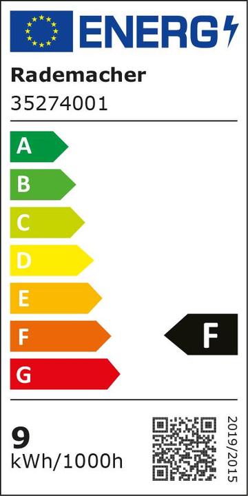 Energy Label Rademacher addZ White + Colour E27 LED (E27, 8.50 W, 806 lm, 1 x, F)