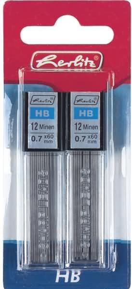 Actual product image Herlitz Mechanical pencil leads (Refill, Black, 0.00 mm)