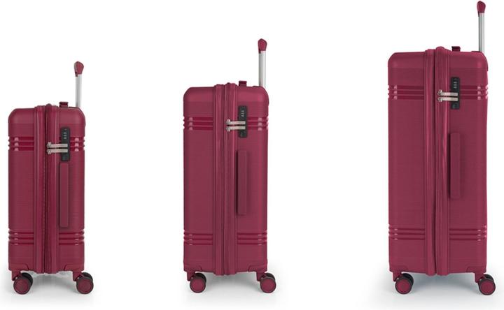 Immagine prodotto Gabol Set di valigie Saori a 4 ruote 3 pezzi con piega elastica (220 l, XL (da 115l))