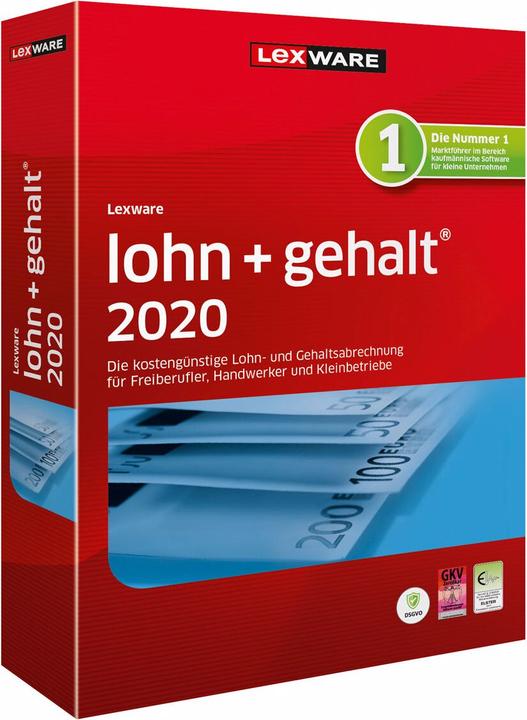 Produktbild Lexware Lohn+gehalt 2020 (1 User, 12 Monate)