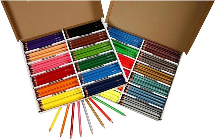 Actual product image Creativ Company Coloured pencils Jumbo 12 x 12 pieces Multicoloured (Multicoloured, 144 x)