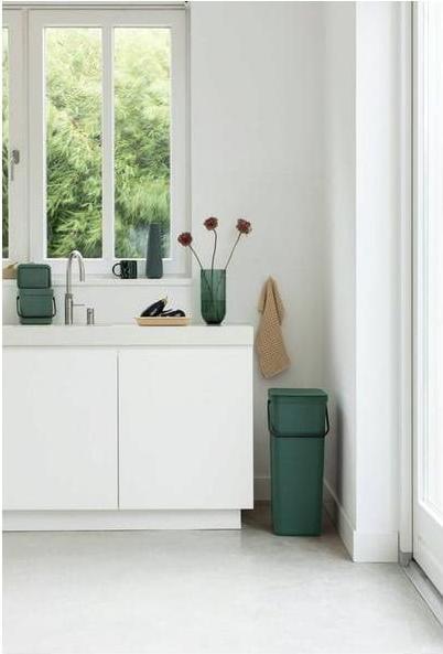 Image du produit Brabantia Seau de recyclage Sort & Go 40 l, vert (40 l)