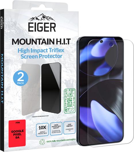 Actual product image Eiger Display-Folie (2er-Pack) Mountain H.I.T Clear (2 Piece, Google Pixel 9a)