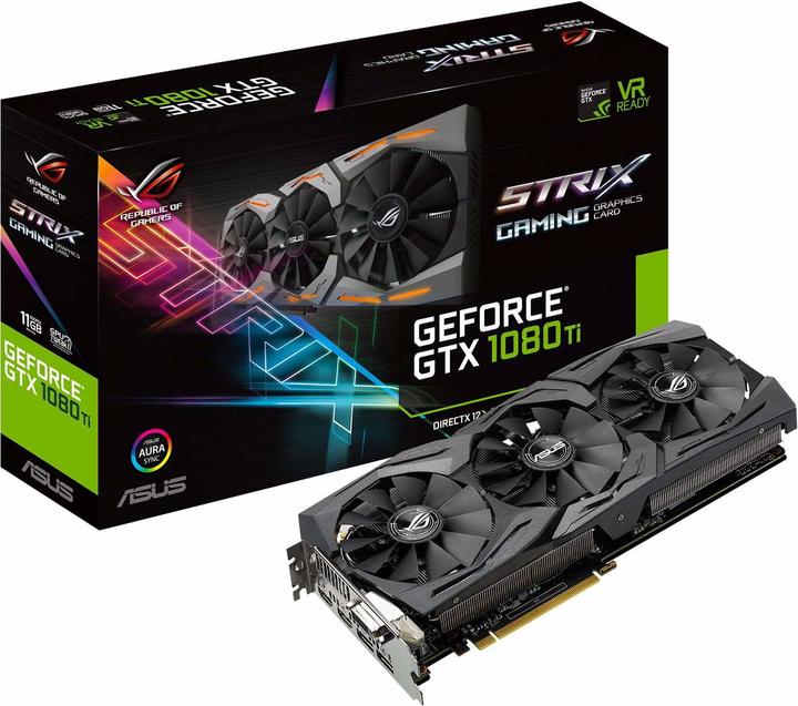 Produktbild ASUS GeForce ROG STRIX GTX 1080 Ti 11G GAMING (11 GB)