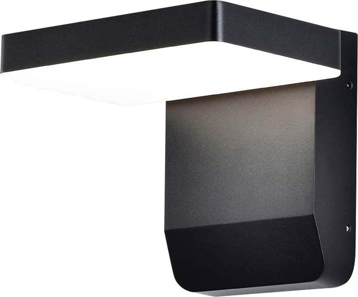 Image du produit V-TAC VT11020150B Applique murale LED 20W Corps noir Carré 4000K IP65 (2580 lm, IP65)