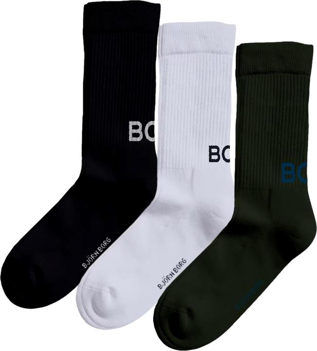 Björn Borg Socken 3 Pack CLASSIC CREW SOCK (Lot de 3, 41 - 45)