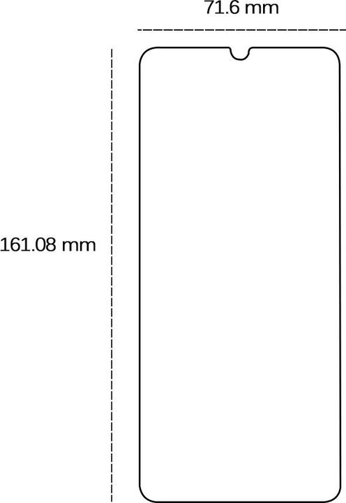 Actual product image OEM Tempered glass 2,5D for Realme C61 (CAT S61)