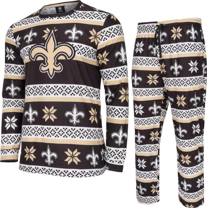 Produktbild Foco NFL Winter XMAS Pyjama Schlafanzug New Orleans Saints - M (M)