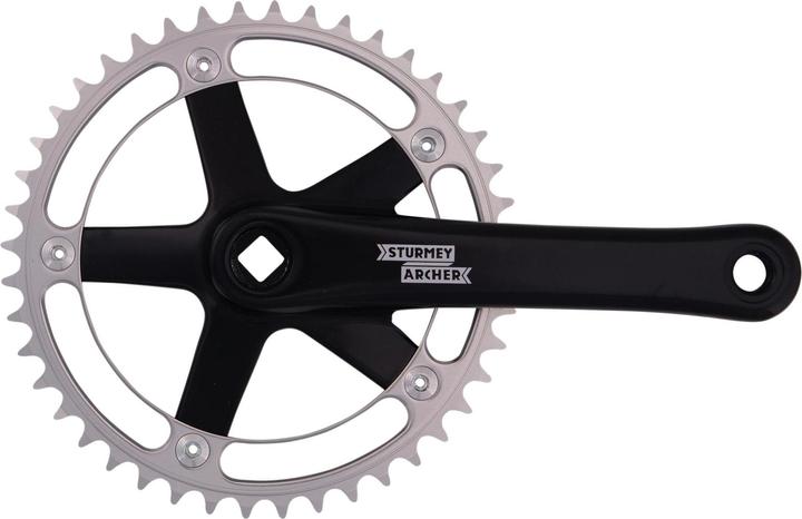 Image du produit Sturmey Archer Crankstel 44-T Fixie Zwart-Anodised