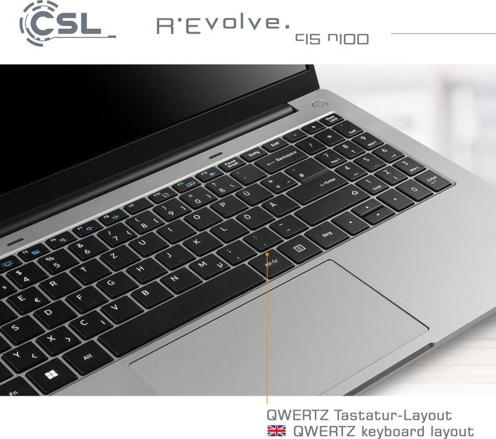 Image du produit CSL Notebook R'Evolve C15 v4 16Go 1000Go Windows 11 Famille (15.60", Intel N100, 16 Go, 1000 Go, DE)