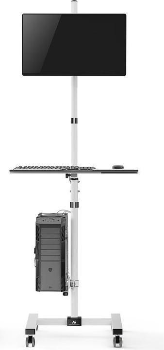 Image du produit Maclean professional stand trolley mobile computer workstation on wheels max 17 -32 max 20kg MC