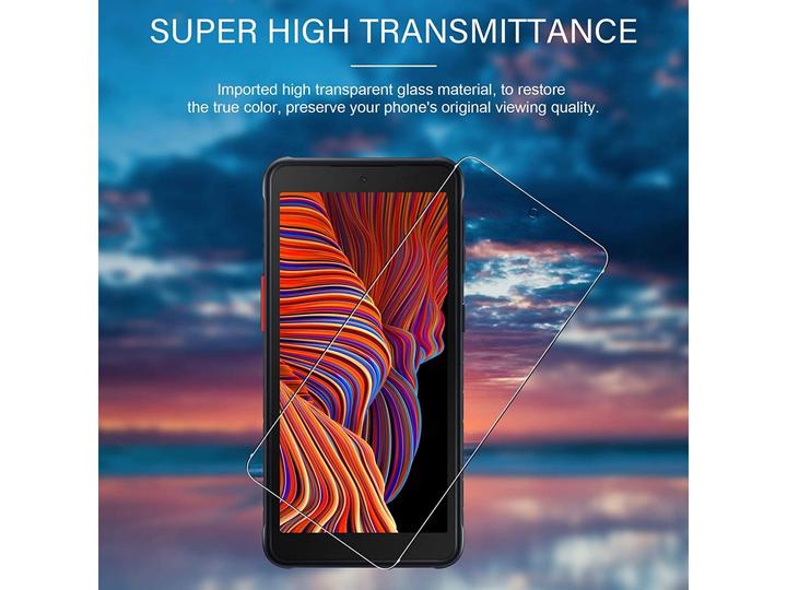 Actual product image Screenguard Samsung Galaxy XCover 5 bulletproof glass protective film Case Friendly Design (1 Piece, Samsung Galaxy S21)