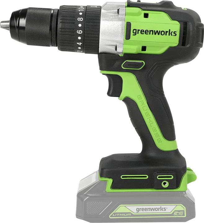 Image du produit Greenworks GD24DD60 tournevis / perceuse sans fil (Fonctionnement sur batterie)