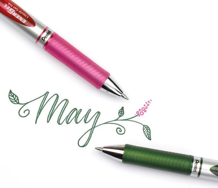 Actual product image Pentel EnerGel Xm Rétractable (Pink, 1 x)