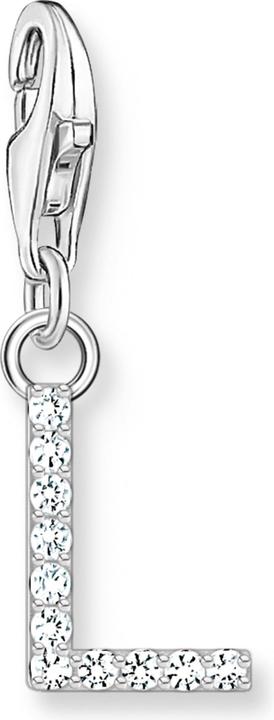 Produktbild Thomas Sabo Charm-Anhänger Buchstabe L mit Weissen Steinen Silber (925er Silber)