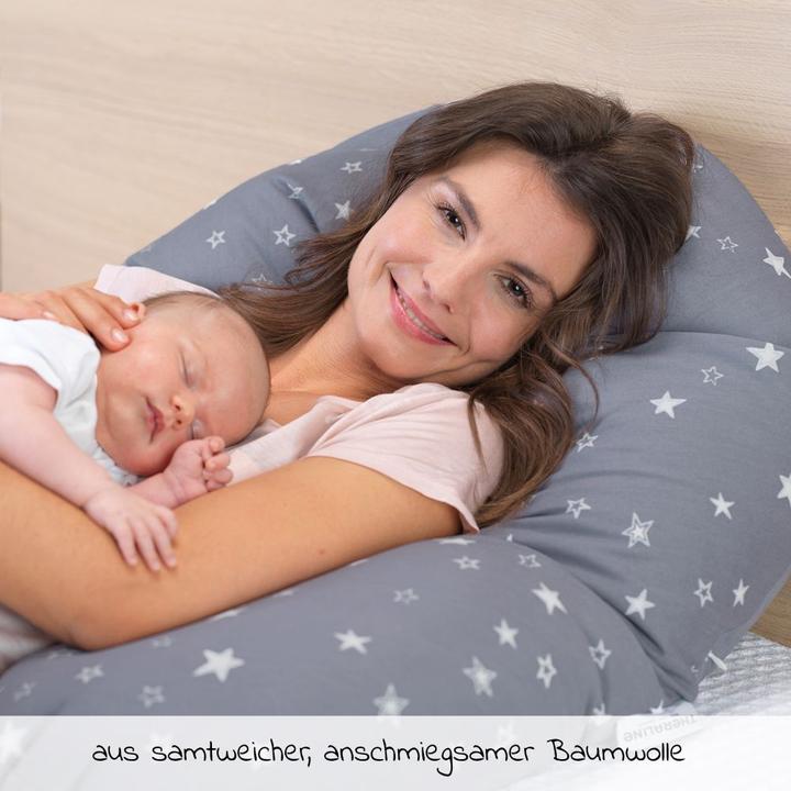 Produktbild Theraline Stillkissen "Das Original" mit Polyester Hohlfaser Füllung inkl. Bezug 190 cm (190 cm)
