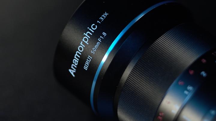 Actual product image Sirui 50mm f1.8 anamorphic lens, X mount (Fujifilm X, APS-C / DX)