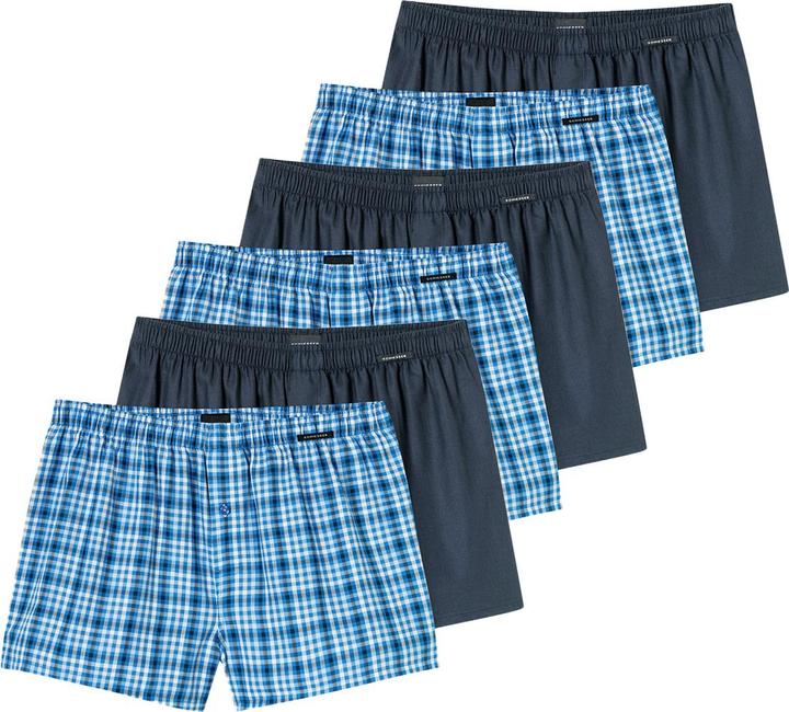 Actual product image Schiesser 6er Pack Web Boxershorts (7, XL, pack of 6)