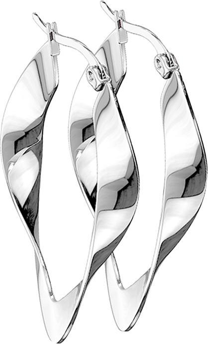 Produktbild Star Piercing Ohrring silber verdreht (ohne Messing, Chirurgenstahl 316L)