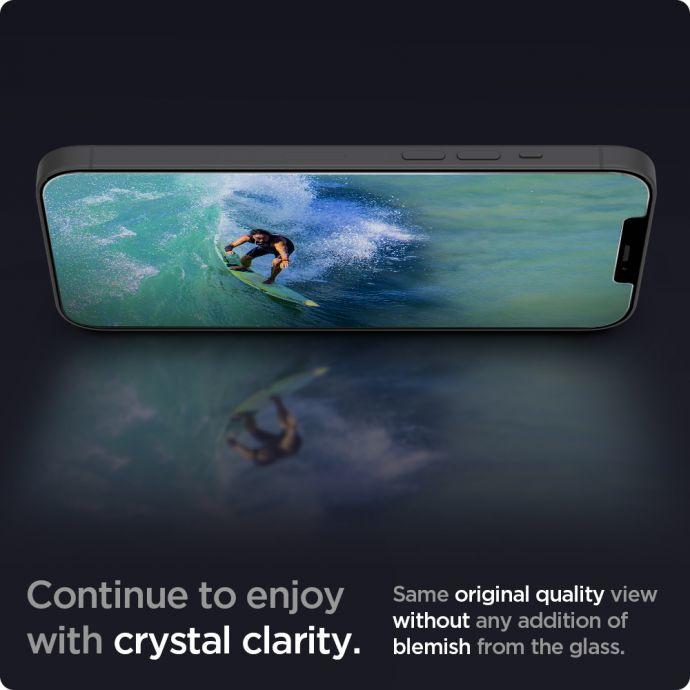 Actual product image Spigen Tempered glass PLAYS GLAS.TR ANTIBLUE IPHONE 12 MINI (1 Piece, Apple iPhone 12 mini)