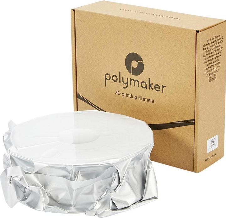 Produktbild Polymaker PolyLite PETG V2 - White - 1.75mm (PETG, 1.75 mm, 1000 g, Weiss)