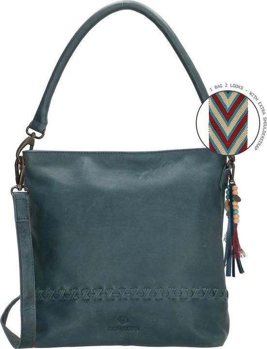 Micmacbags Freundschaftsumhängetasche - Jeans Blau - 100% Leder