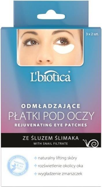 L´Biotica L'BIOTICA Verjüngende Augenpflaster - mit Schneckenschleim 1p.-3x2pcs (Weich, 3 x)