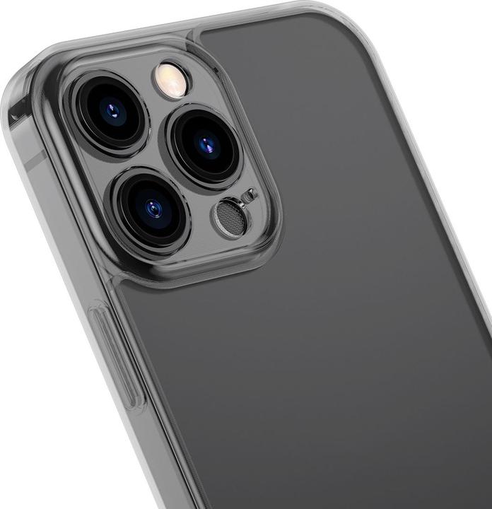 Produktbild Baseus frosted glass case cover for iphone 13 pro hard cover with gel frame black (arws001001) (Apple iPhone 13 Pro)