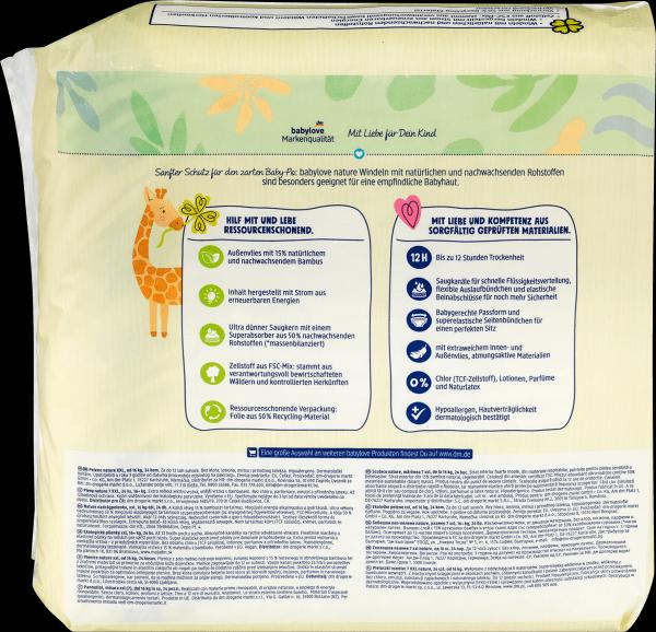 Produktbild dm babylove Windeln (Gr. 7, 24 Stück)