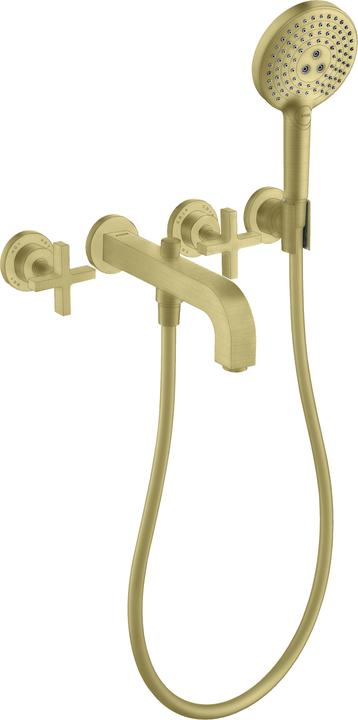 Actual product image Axor hand-sized Citterio 3-hole bath fitting with cross handles