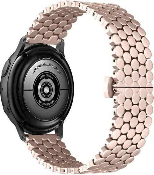 Beline pasek Watch 20mm Metal Honeycomb różowo-złoty /rosegold box
