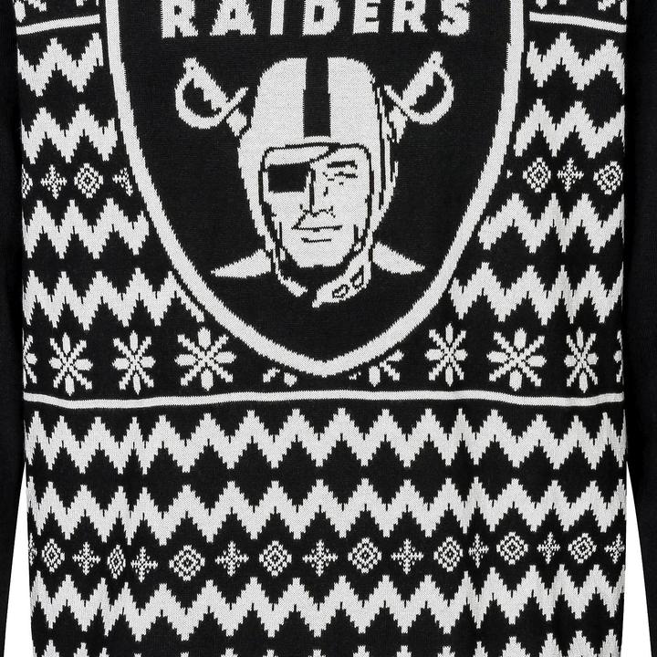 Image du produit Foco NFL Winter Sweater XMAS Knit Pullover - Las Vegas Raiders (S)