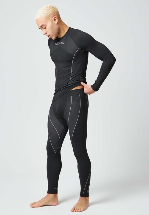 Image du produit Snocks Sous-vêtements thermiques pour hommes avec trou pour le pouce (3XL)