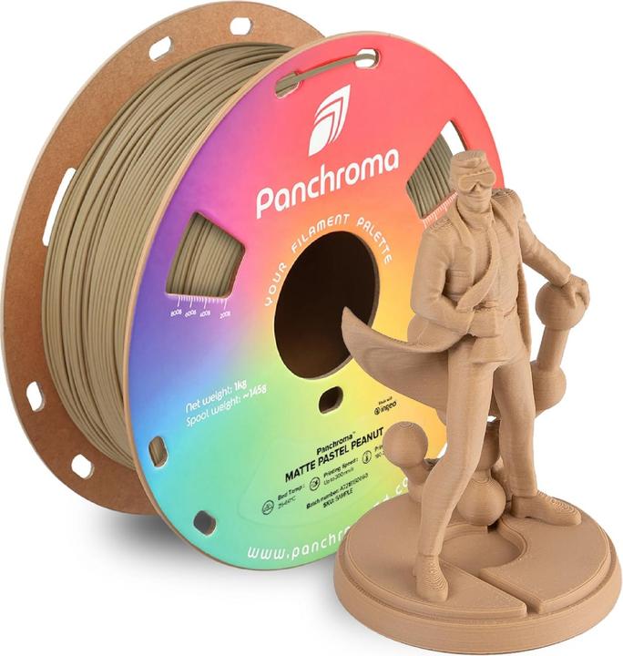 Actual product image Polymaker Panchroma™ PLA Matte Pastel (PLA, 1.75 mm, 1000 g, Beige)